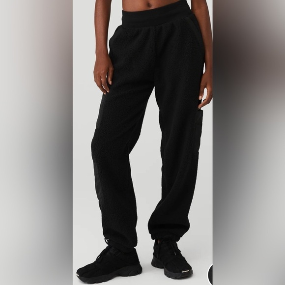 CURRENT SEASON Alo Micro Sherpa High-Waist Solstice Sweatpant NWT - Picture 3 of 10